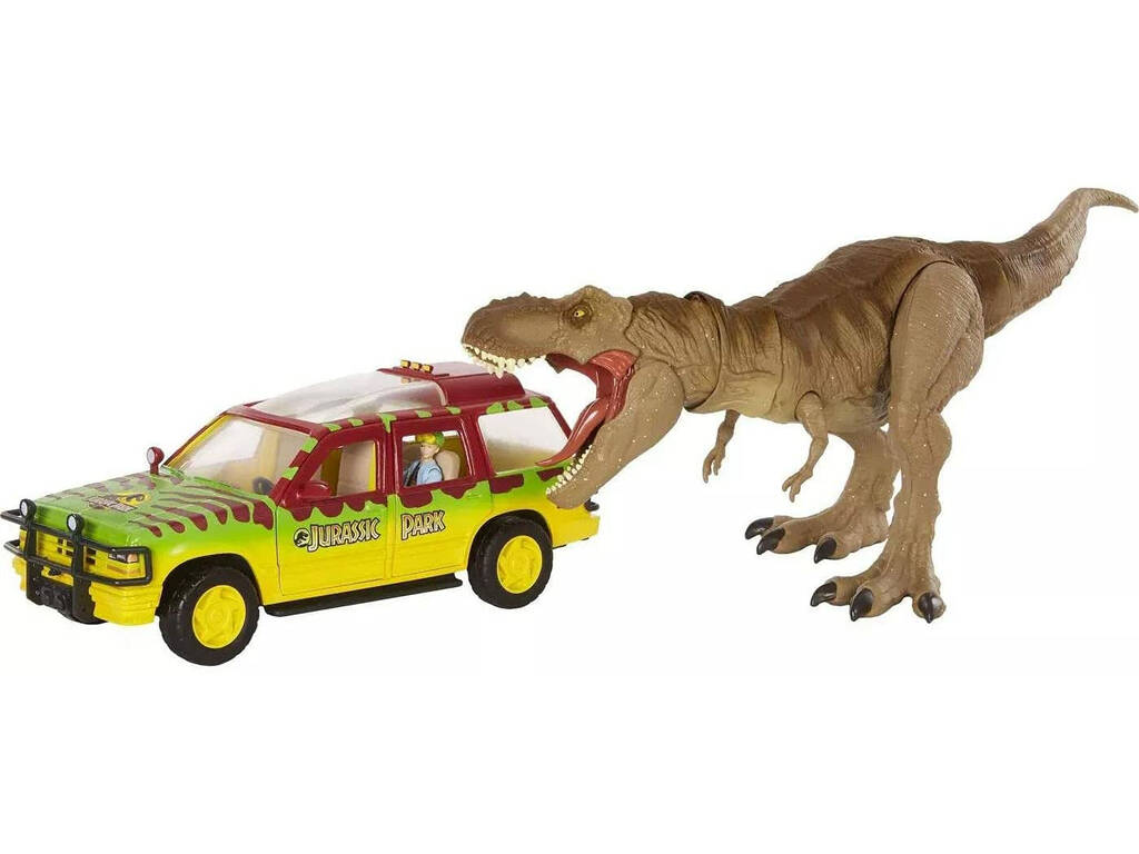 Jurassic World Pack fuga del Tirannosauro Rex Mattel GWN38