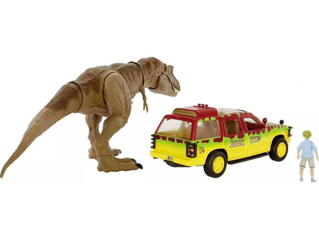 Jurassic World Pack fuga del Tirannosauro Rex Mattel GWN38