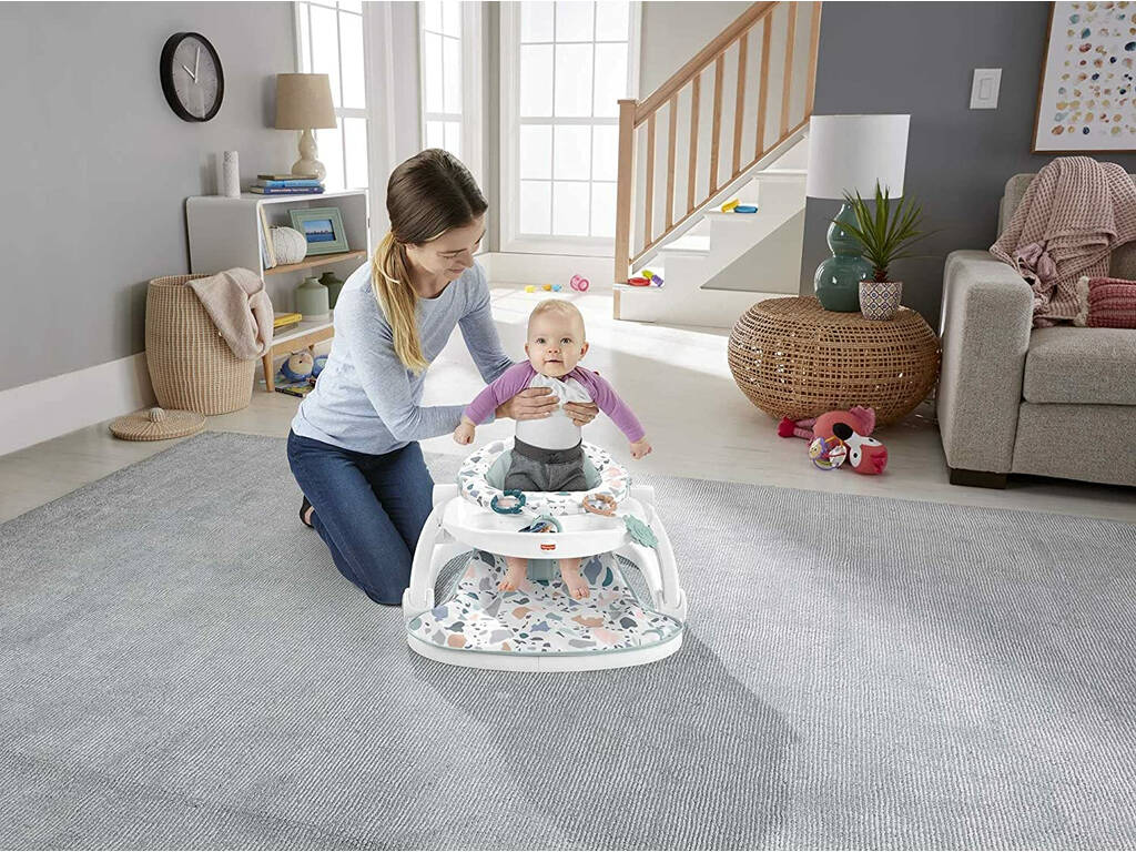 Fisher Price Sedile da terra con vassoio Mattel HBD68