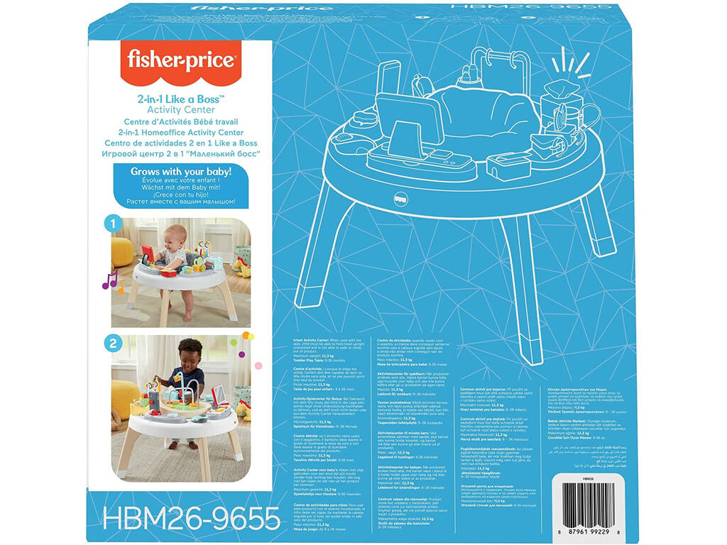 Centre d'activités 2-en-1 Fisher Price Like A Boss Mattel HBM26