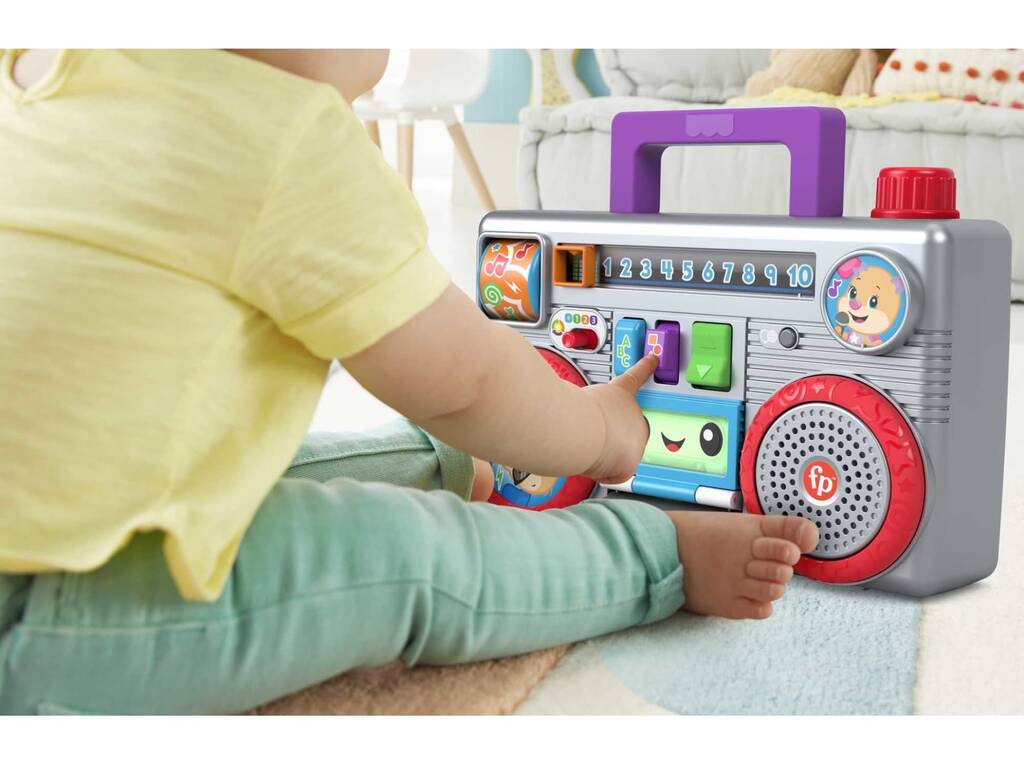 Fisher Price Ríe y Aprende Radio Divertida Mattel HHX10