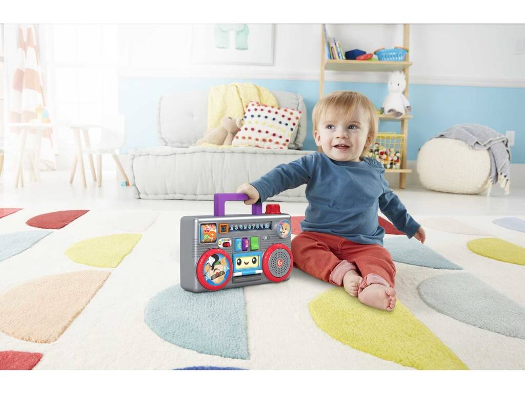 Fisher Price Ríe y Aprende Radio Divertida Mattel HHX10