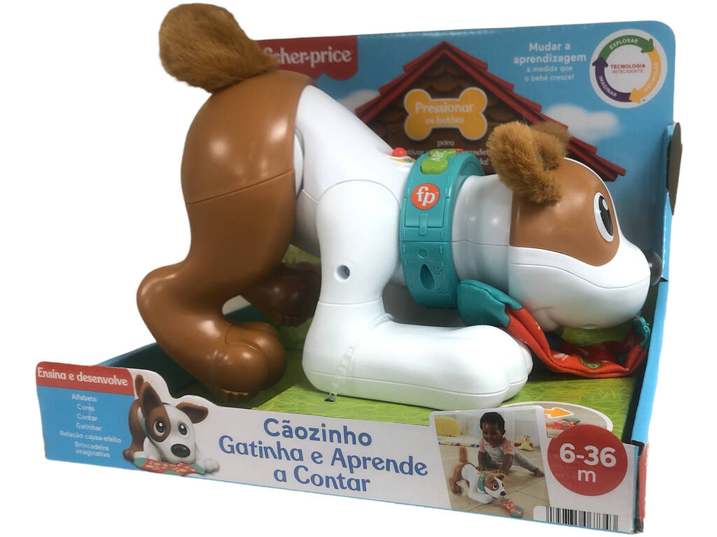 Fisher Price Cucciolo Impara a contare in Portoghese Mattel HHH19