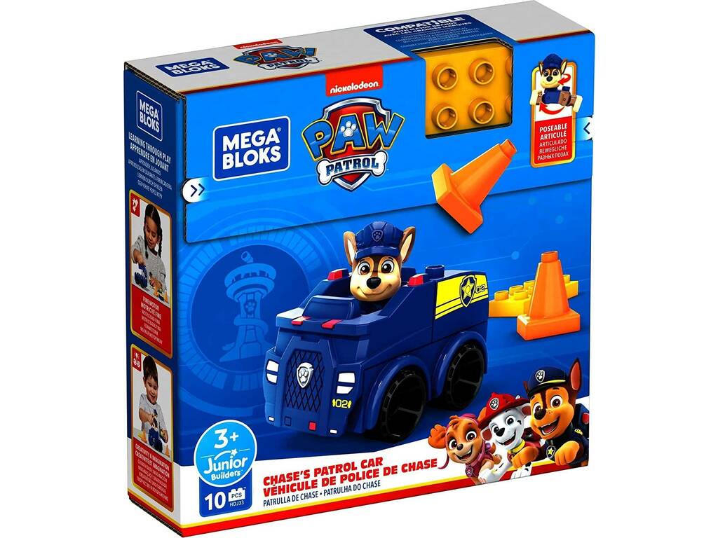 Paw Patrol Coche de Policía de Chase MegaBloks HDJ33