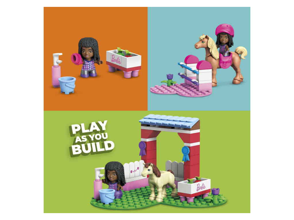 Barbie Mega Construx Salto del Cavallo Mattel HDJ84