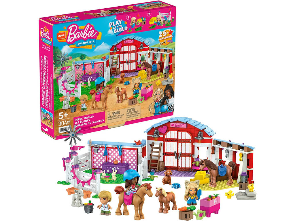 Barbie Mega Scuderia dei Cavalli Mattel HDJ87