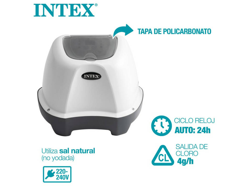 Clorador Salino 4 g/h Krystal Clear QS400 Intex 26664
