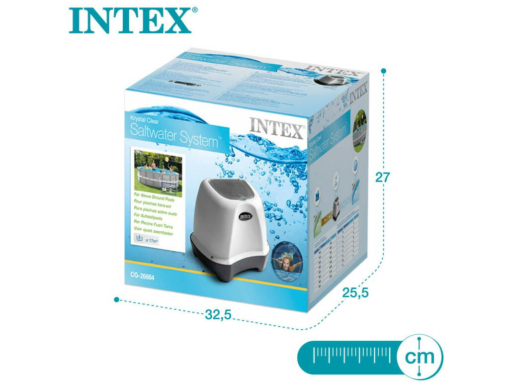 Clorador Salino 4 g/h Krystal Clear QS400 Intex 26664