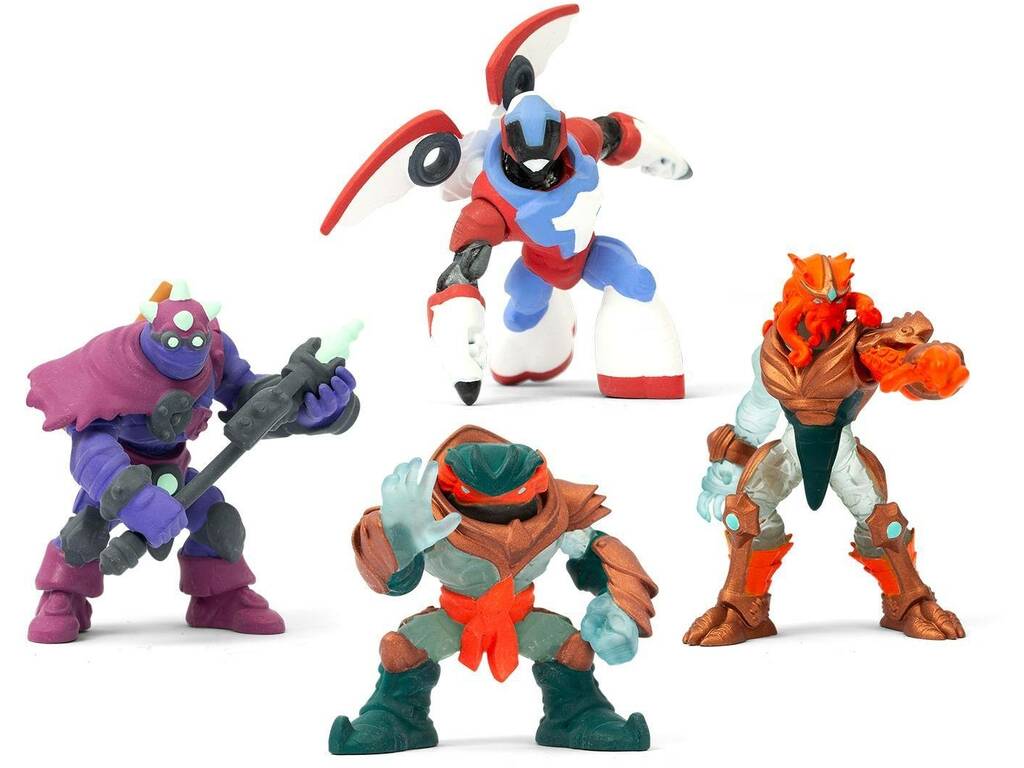Gormiti Serie 3 Set 4 Figuras 5 cm. Famosa GRA28000