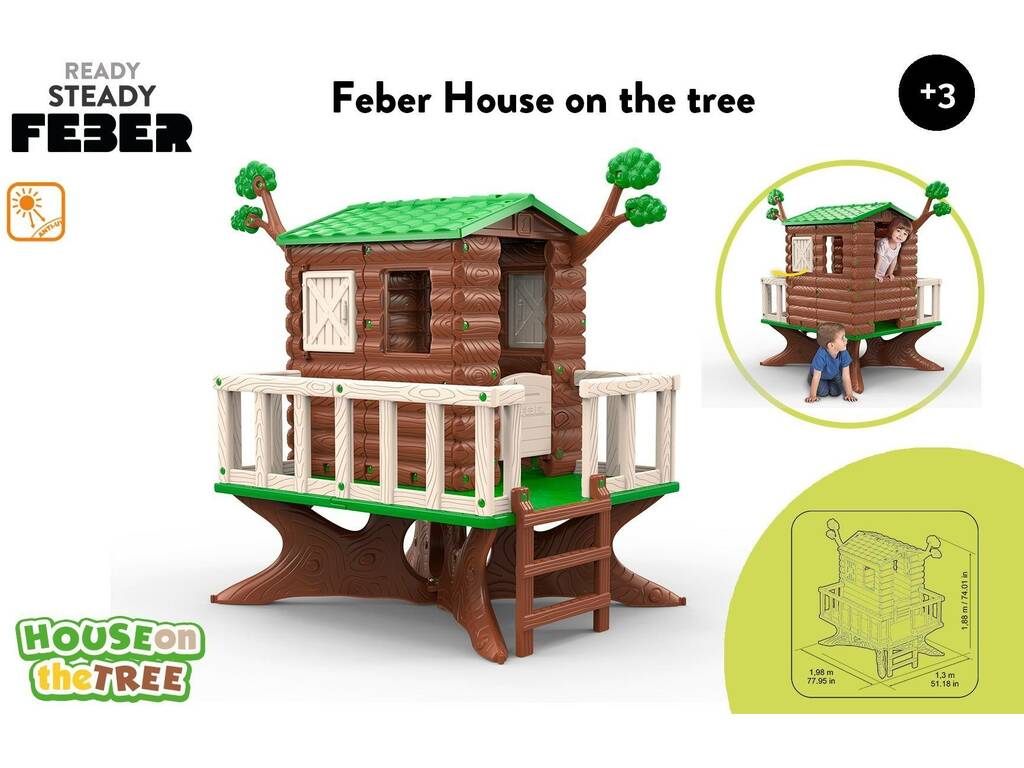 Casetta da gioco sull'albero Feber Famosa 800013533