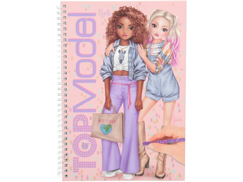 Top Model Set da colorare con colori Depesche 0011389