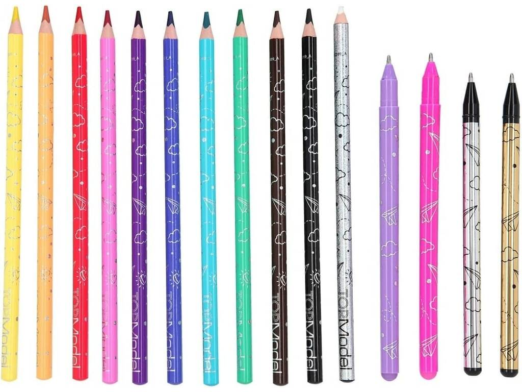 Top Model Set da colorare con colori Depesche 0011389
