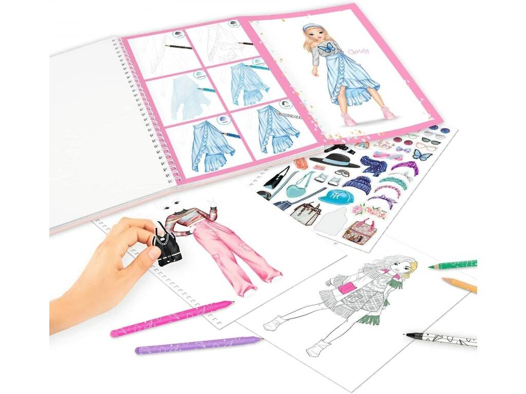 Top Model Set da colorare con colori Depesche 0011389