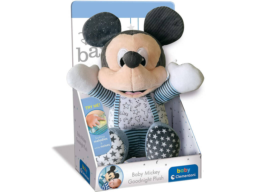 Peluche Mickey Dormi con Me Clementoni 17394