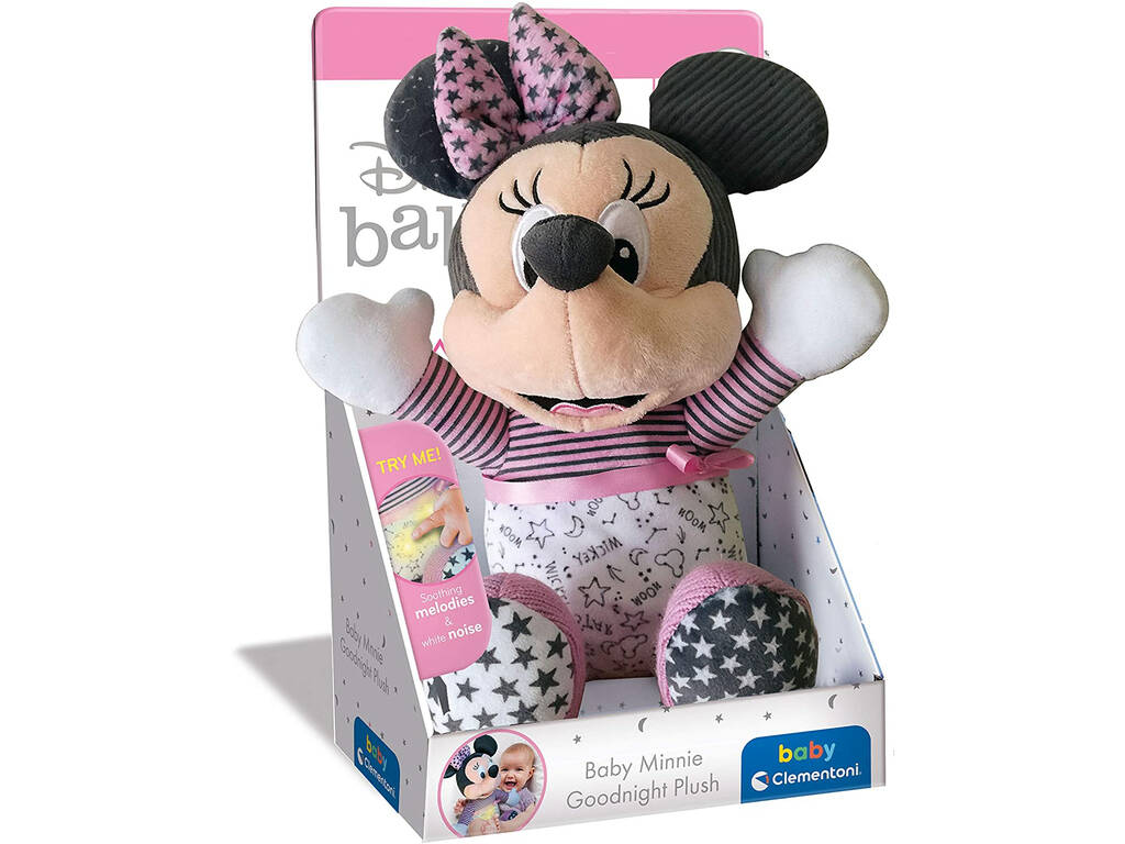 Peluche Baby Minnie Sleeps With Me Clementoni 17395