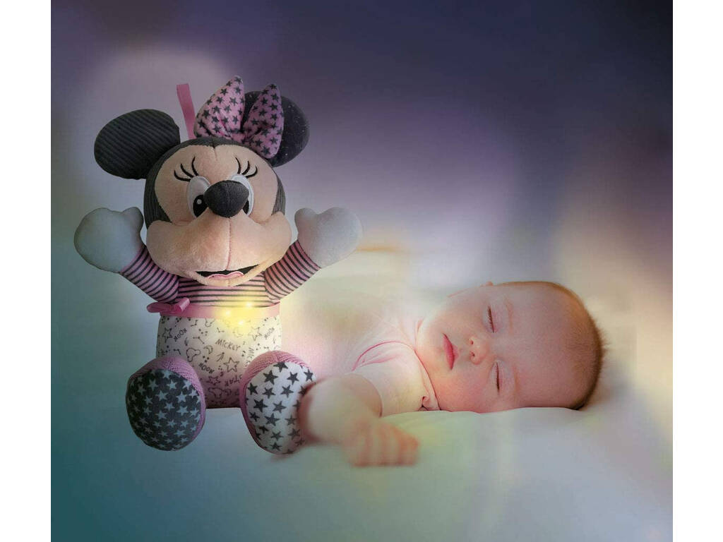 Peluche Baby Minnie Sleeps With Me Clementoni 17395