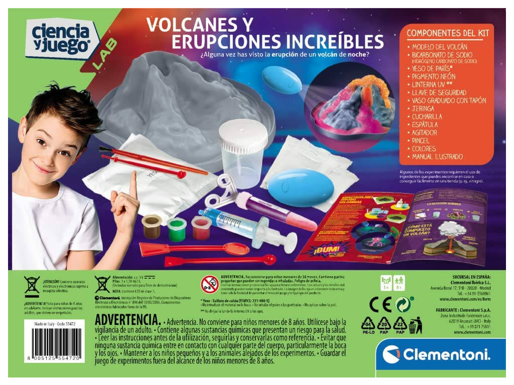 Volcano brille dans le noir Clementoni 55472