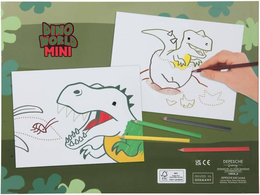 Dino World Libro da colorare di Depesche 0012013
