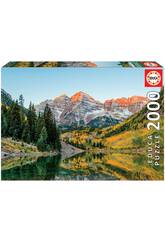Quebra-cabeça 2000 Maroon Bells, Estados Unidos Educa 19279