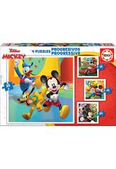 Casse-tête progressif 12-16-20-25 Mickey & Friends Educa 19294