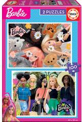 Puzzle 2X100 Barbie Educa 19300