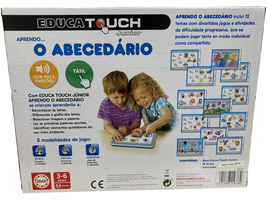 Educa Touch Junior Aprendo O Abecedário Portugués Educa 15678