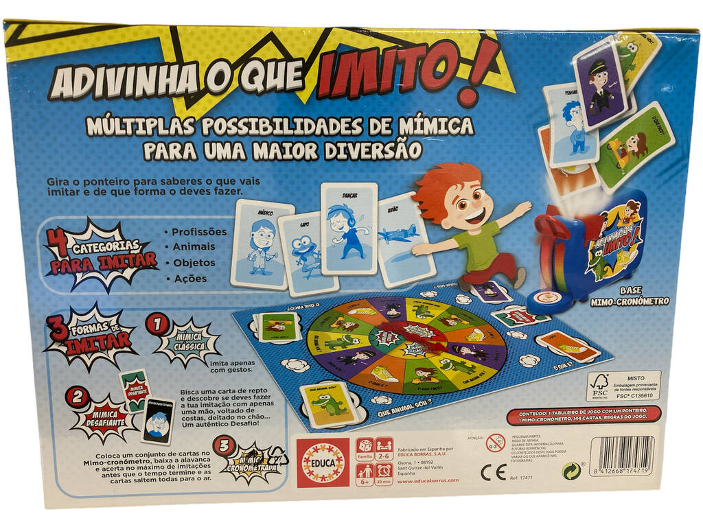 Adivinha O Que Imito! Portugués Educa 17471