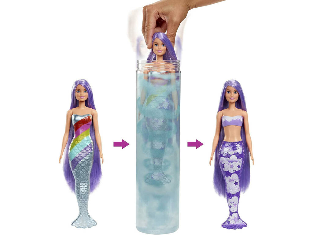 Barbie Color Reveal Sirena Sorpresa Mattel HCC46
