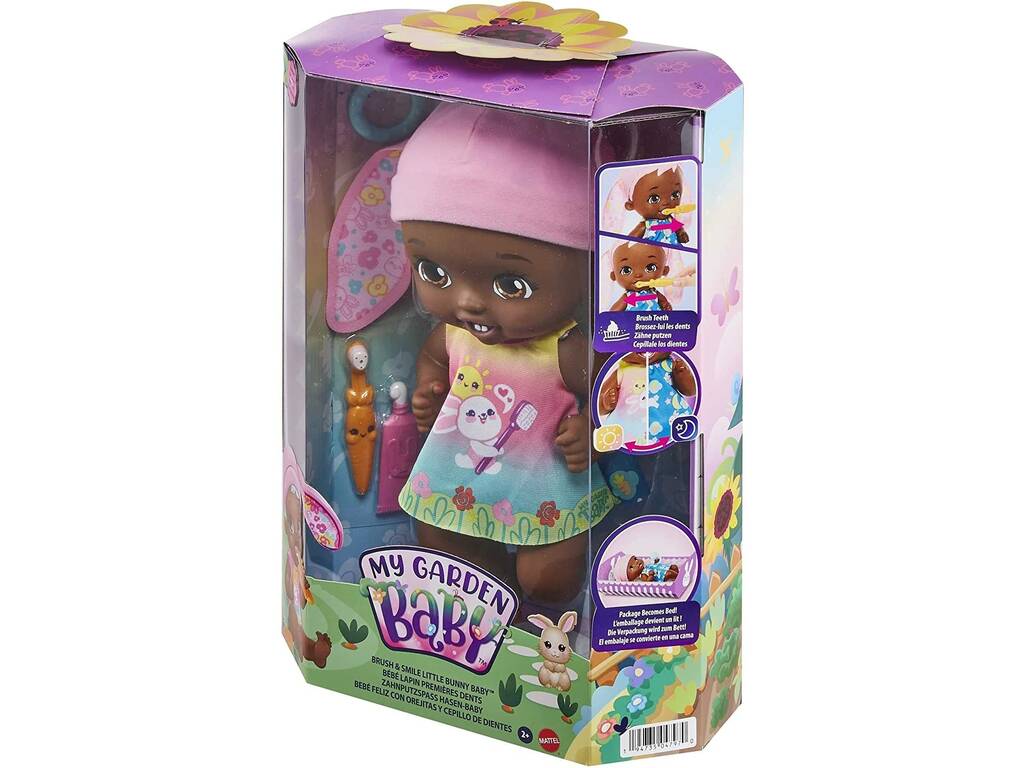 My Garden Baby Bebé Heureux avec Oreilles et Brosse à Dents Mattel HGC11