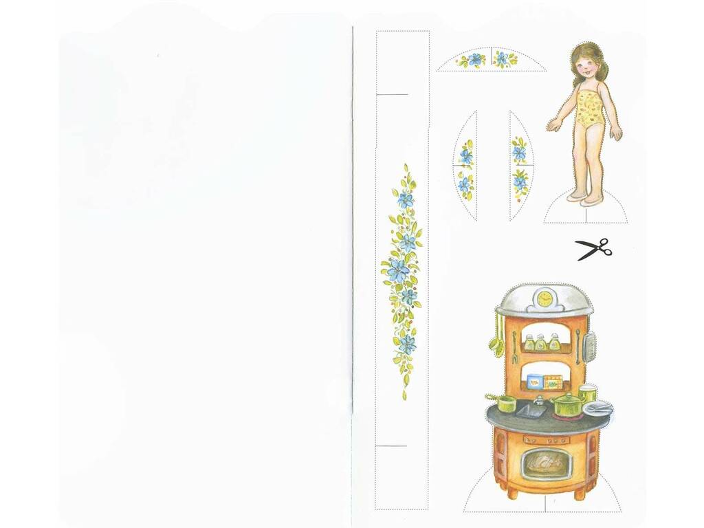 Libro bambole Peponas con ritagli Lourdes