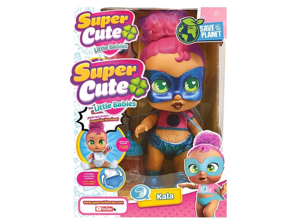 Super Cute Little Babies bambola Kala Glitzy Cool Famosa UPU02300