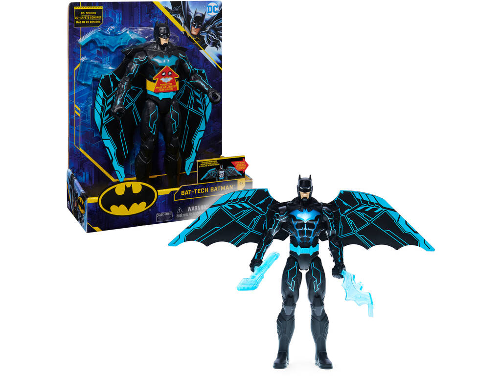 Batman Batwings Figura 30 cm. con Luce e suono SpinMaster 6055944
