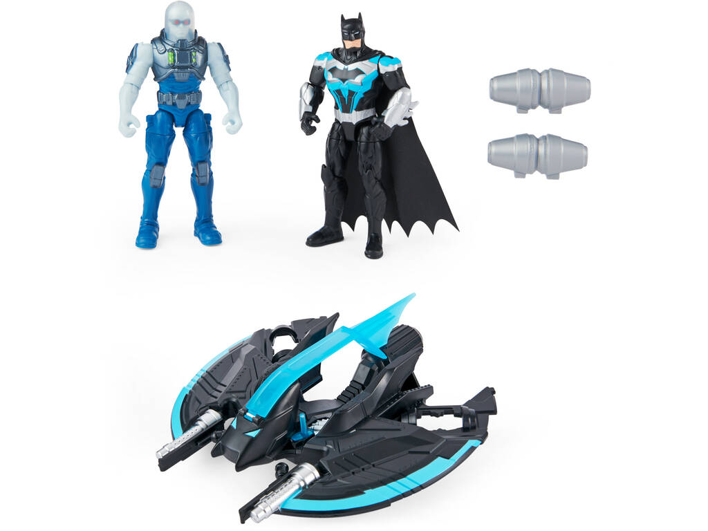 Batman veicolo Batwings con due figure Batman e Mr. Freezee Spin Master 6063041