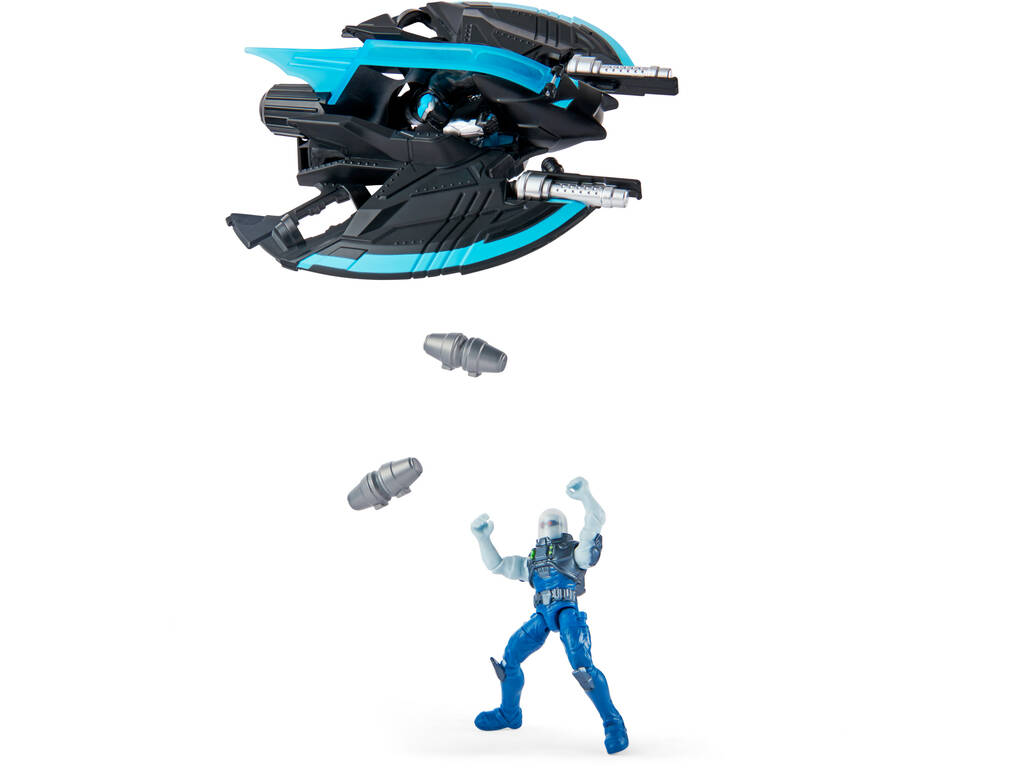 Batman veicolo Batwings con due figure Batman e Mr. Freezee Spin Master 6063041