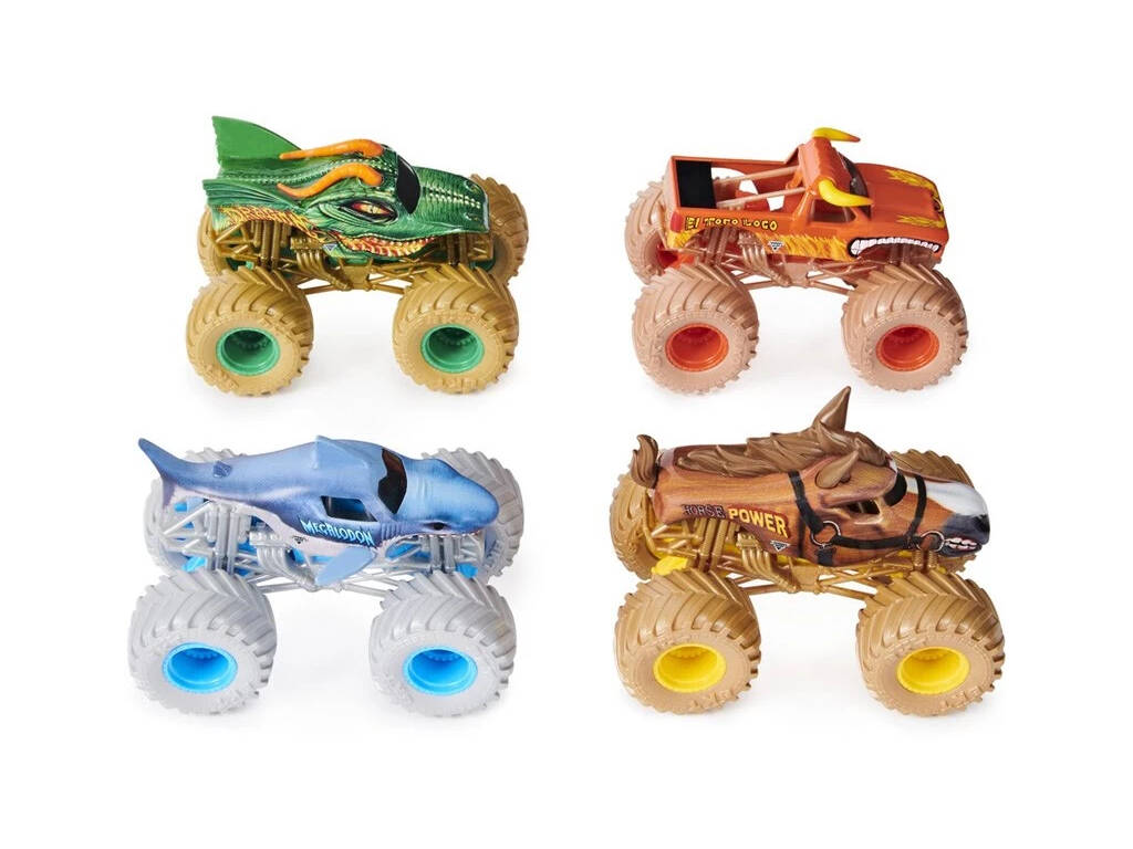Monster Jam Veicolo Diecast 1:64 Pack 4 Spin Master 6053860