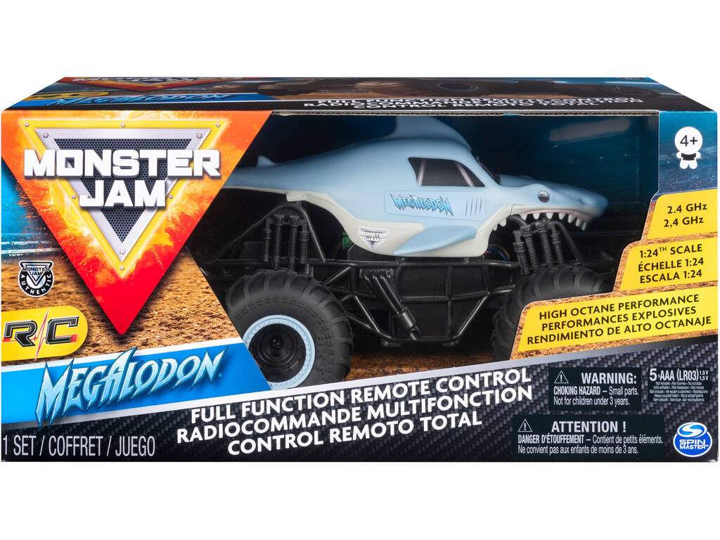 Radio Control Monster Jam Megaladon 1:24 Spin Master 6044952
