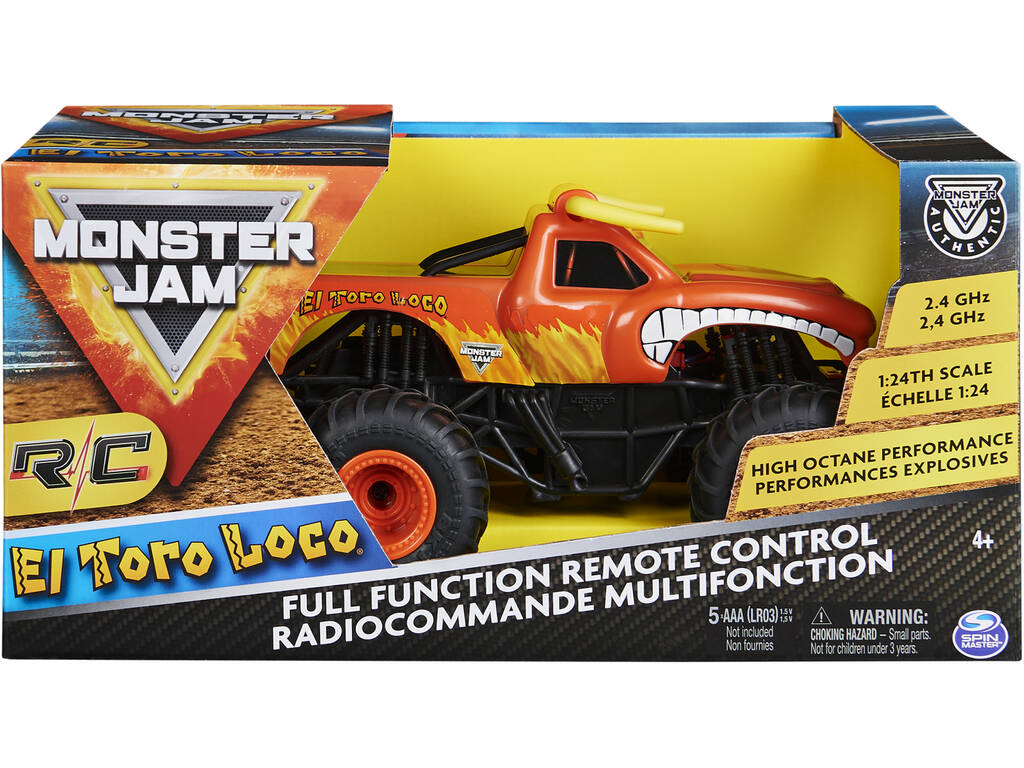 Radiocomando Monster Jam Toro Loco 1:24 Spin Master 6060517