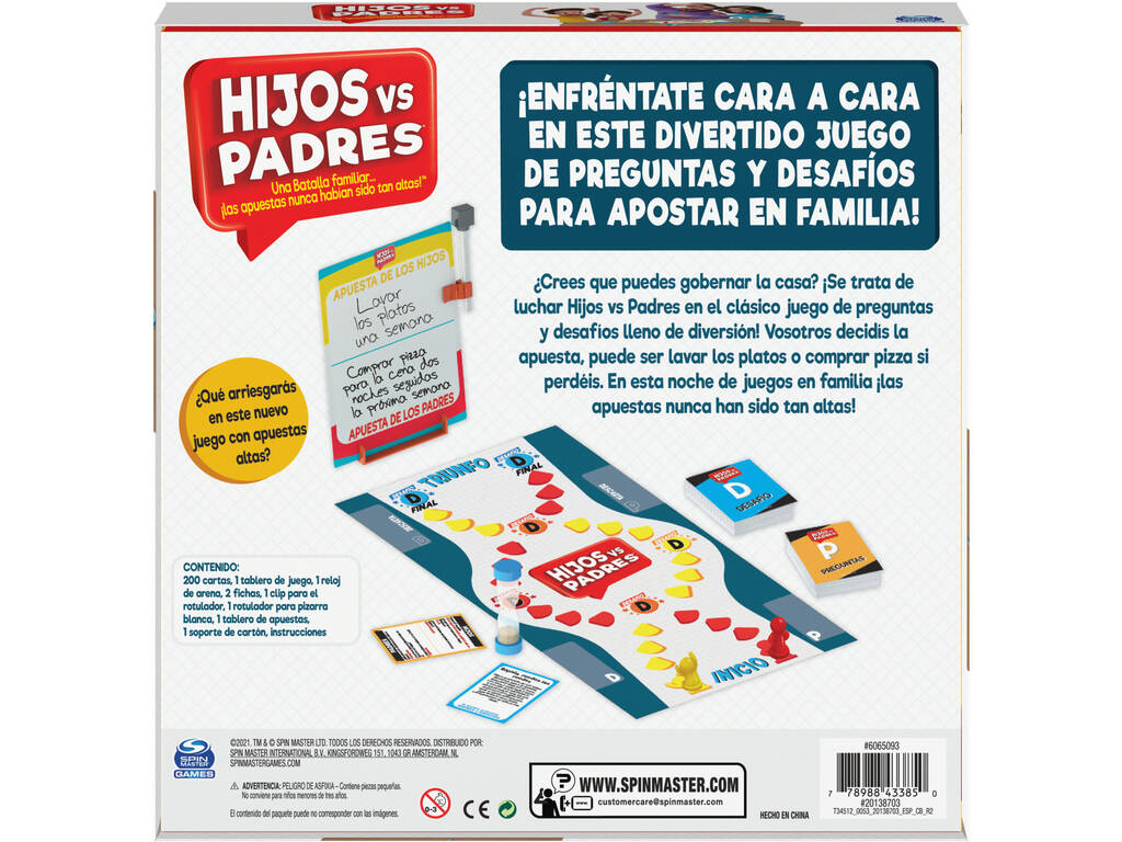 Spin Master Sons vs. Fathers Board Game Spin Master 6065093