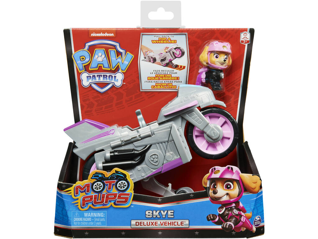 Patrulha Canina Moto Pups Skye Veiículo Deluxe Spin Master 6061225