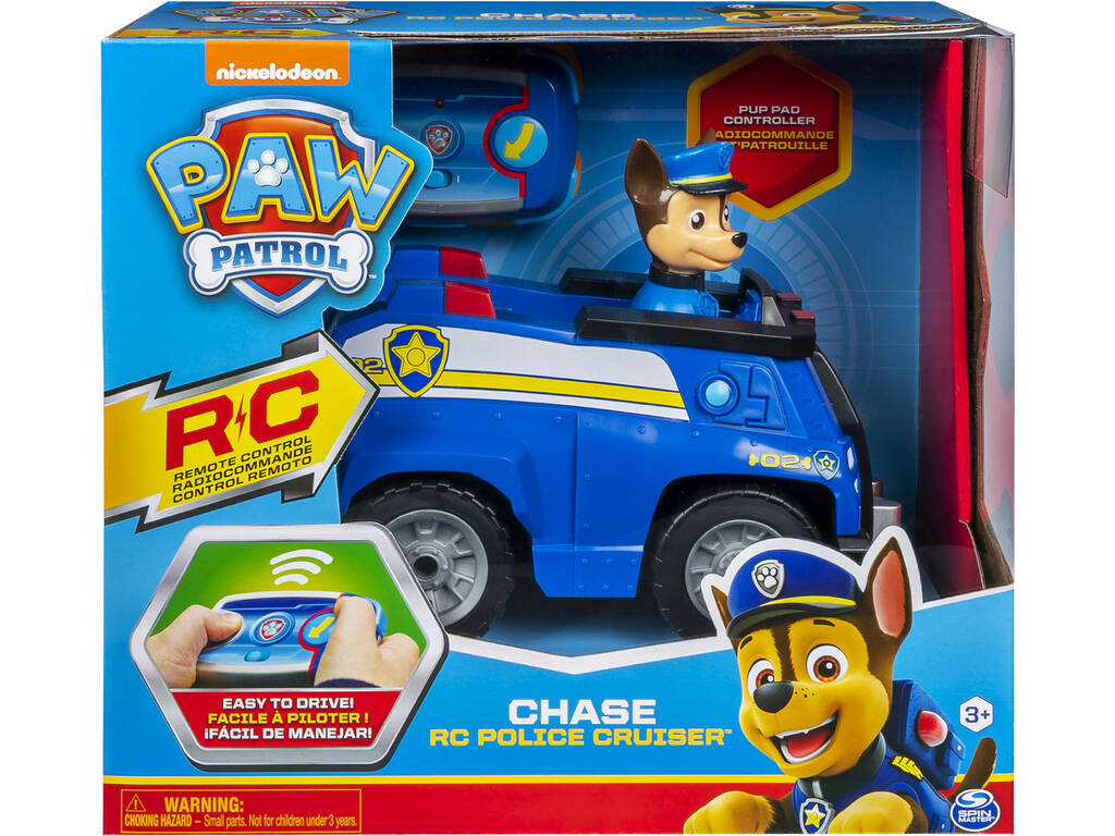 Paw Patrol Véhicule Canin Radiocommandé Chase Spin Master 6054190