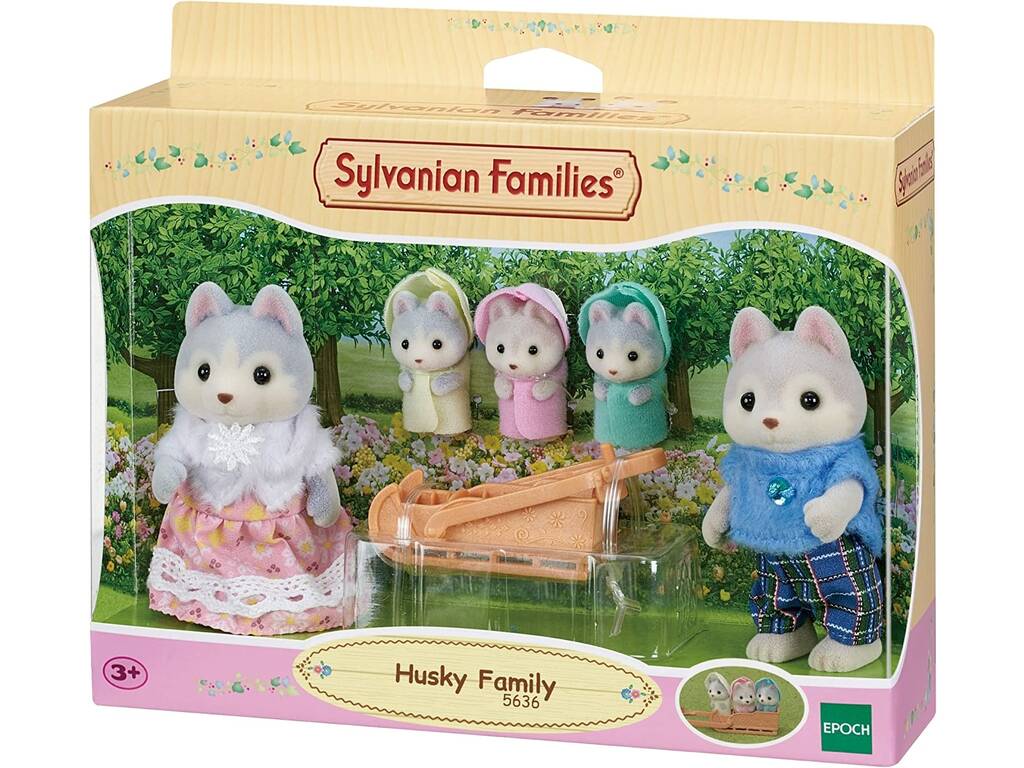 Sylvanian Families Famiglia Husky Epoch Para Imaginar 5636