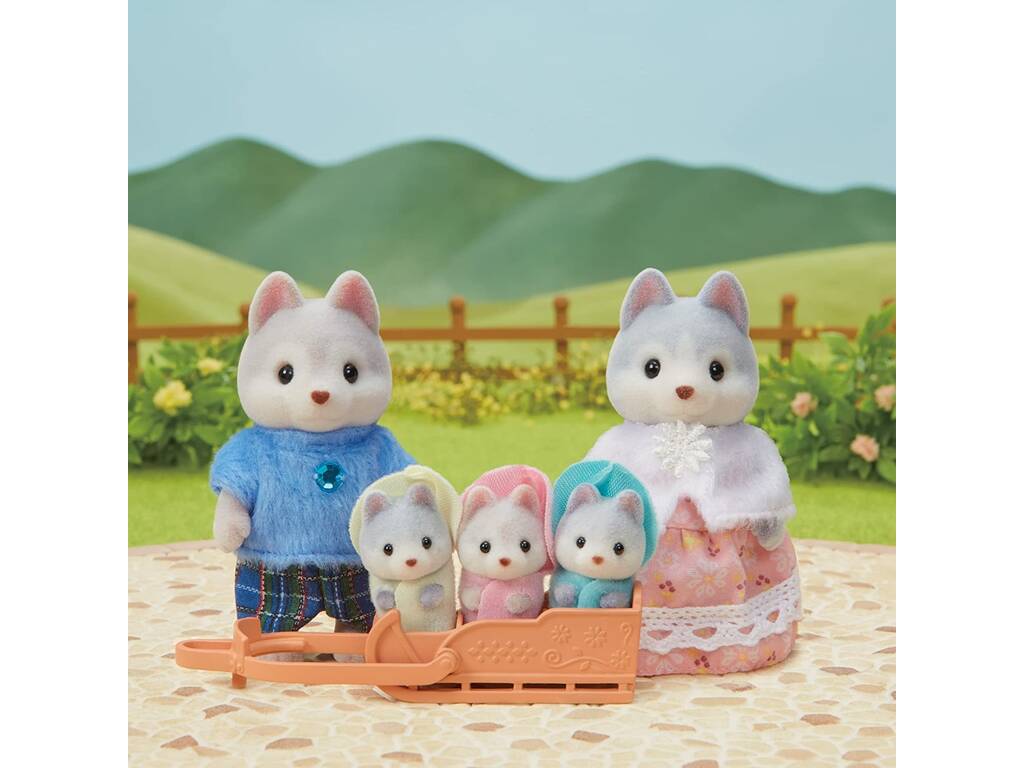 Sylvanian Families Famiglia Husky Epoch Para Imaginar 5636