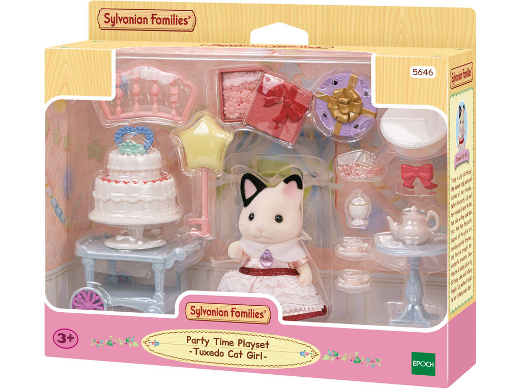 Sylvanian Families Set Party Gatto Tuxedo Epoch Para Imaginar 5646