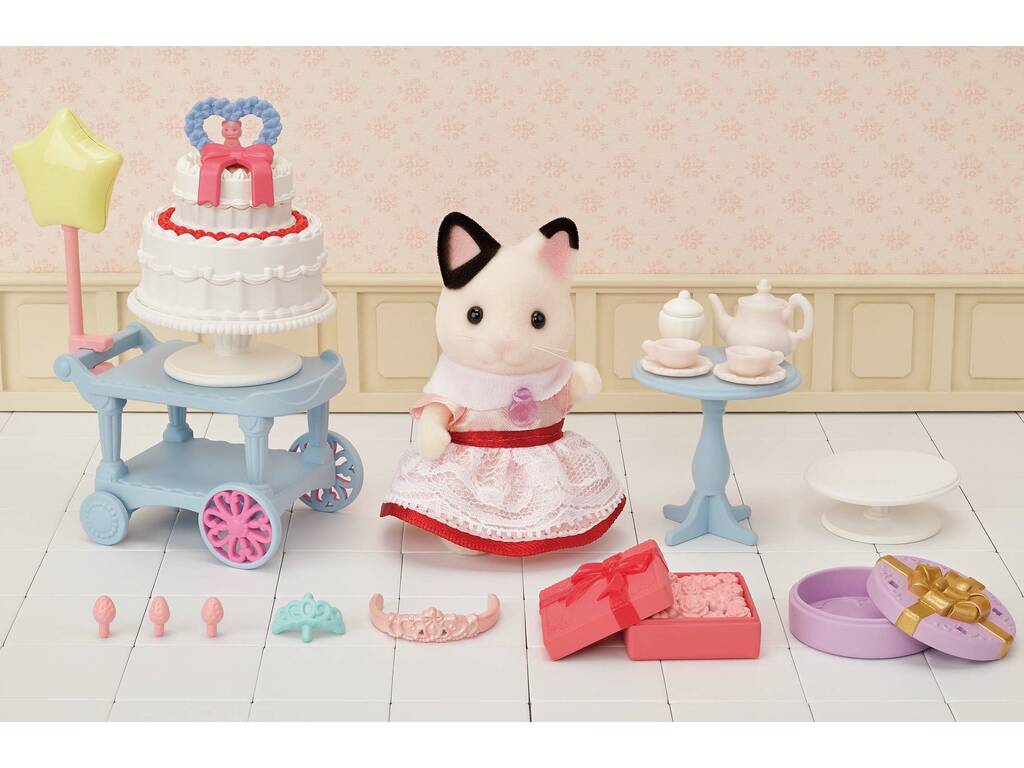 Sylvanian Families Set Party Gatto Tuxedo Epoch Para Imaginar 5646