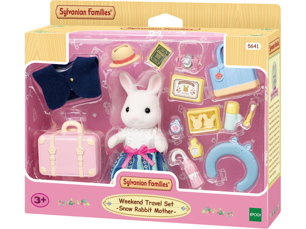 Sylvanian Families Emilie Snow Rabbit Travel Set Epoch To Imagine 5641