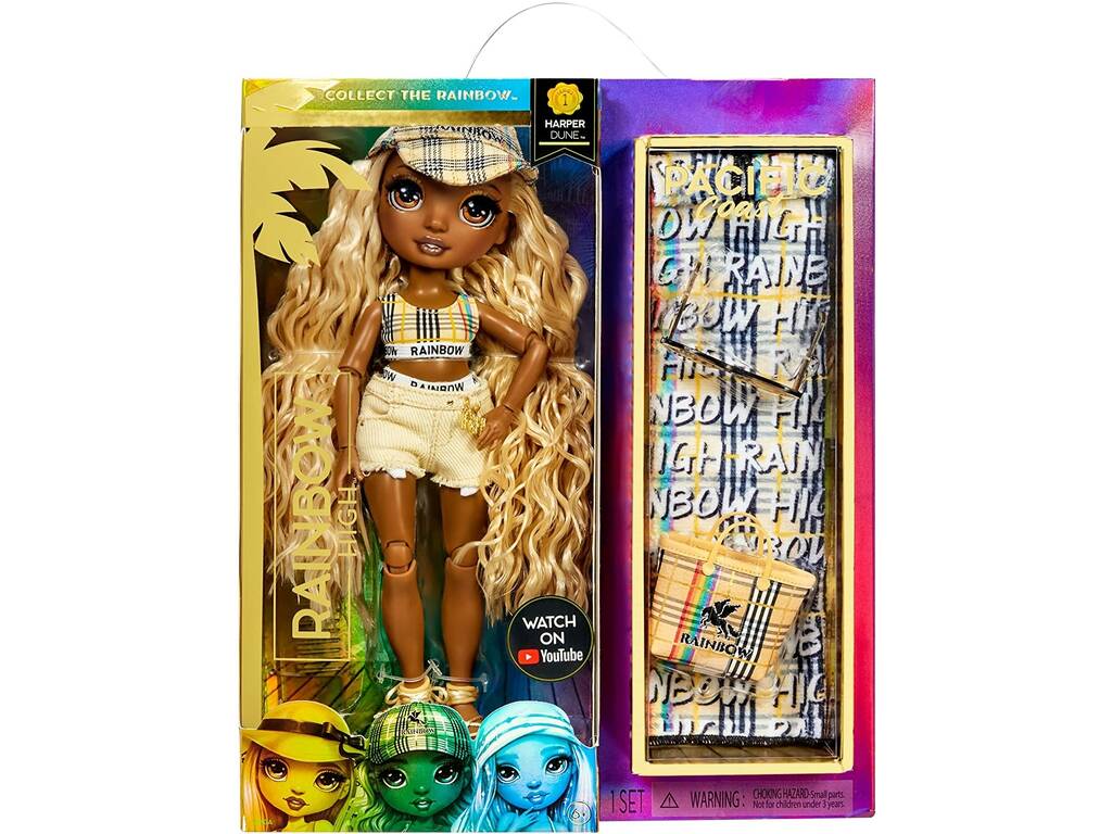 Rainbow High Pacific Coast Bambola Harper Dune MGA 578376