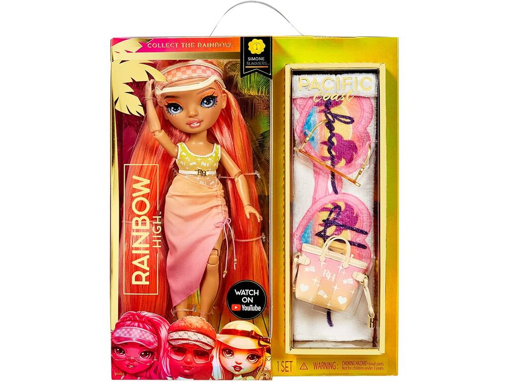 Rainbow High Pacific Coast Bambola Simone Summers MGA 578383
