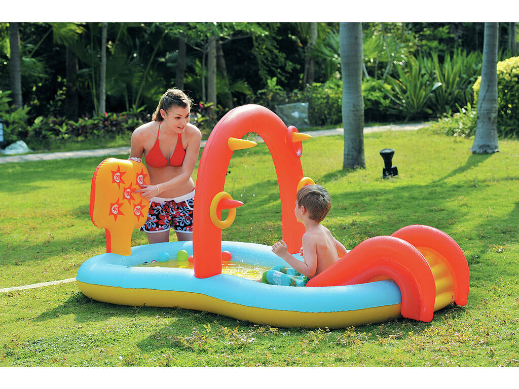 Centre de Jeux Gonflable Slidding Spray Pool 225 x 124 x 104 cm Jilong 97224