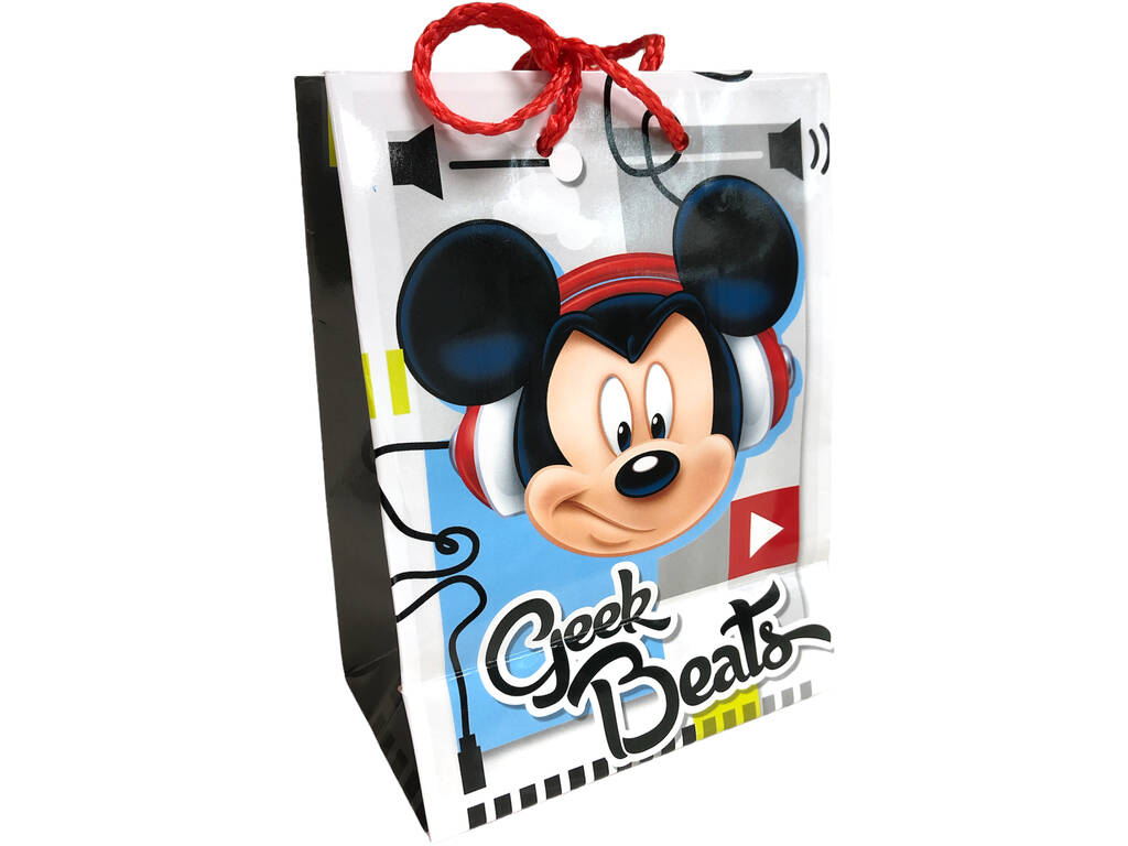 Sac en papier Mickey 18X13X8 cm. Sacs Perona 40572