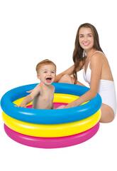 Piscina gonfiabile rotonda 3 anelli per bambini di 76x25 cm. Jilong 10086-1